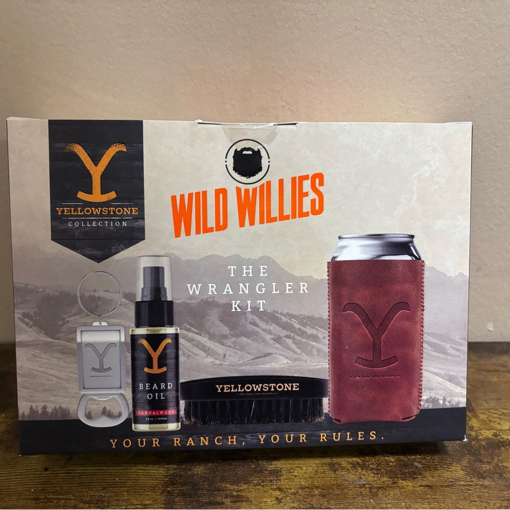 Wild Willies The Wrangler kit | Beard brush, Beard oil, keychain/Bottle opener+